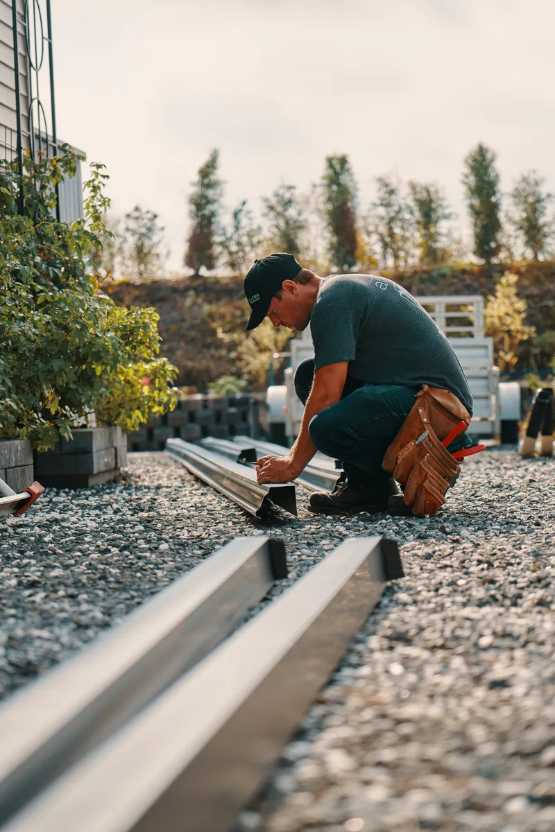 Chantier gouttières — Gouttières Bélanger et Fils