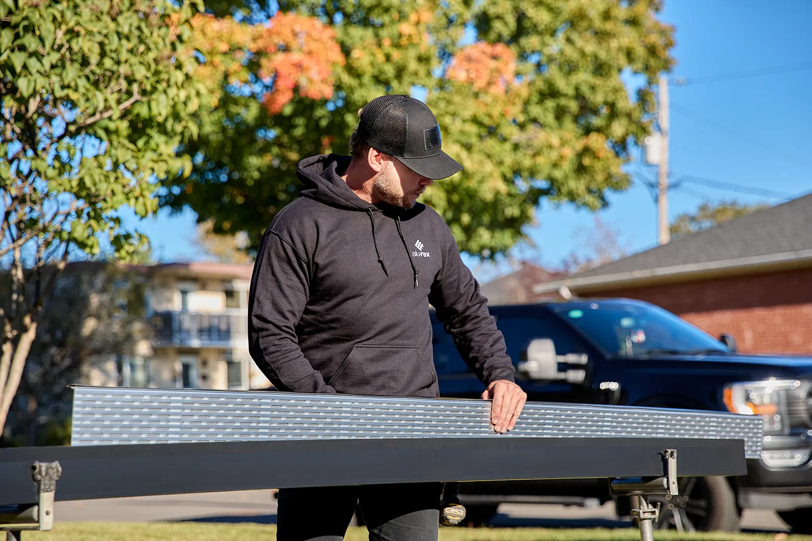 Chantier gouttières — Gouttières Bélanger et Fils