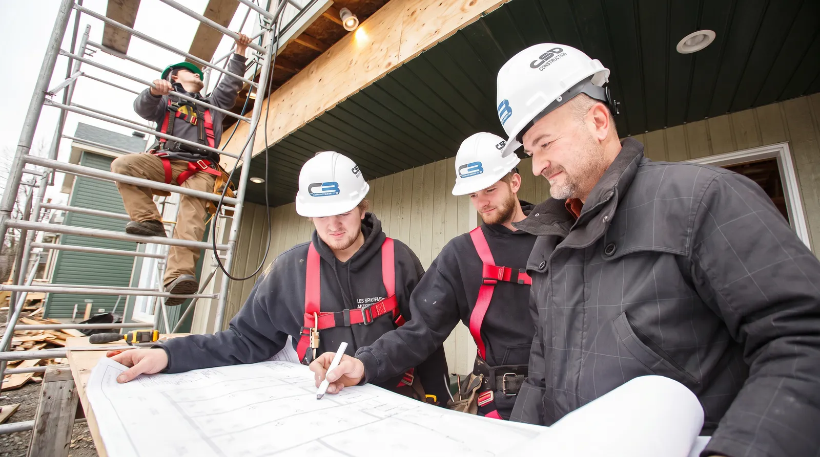 Chantier gouttières — Gouttières Bélanger et Fils